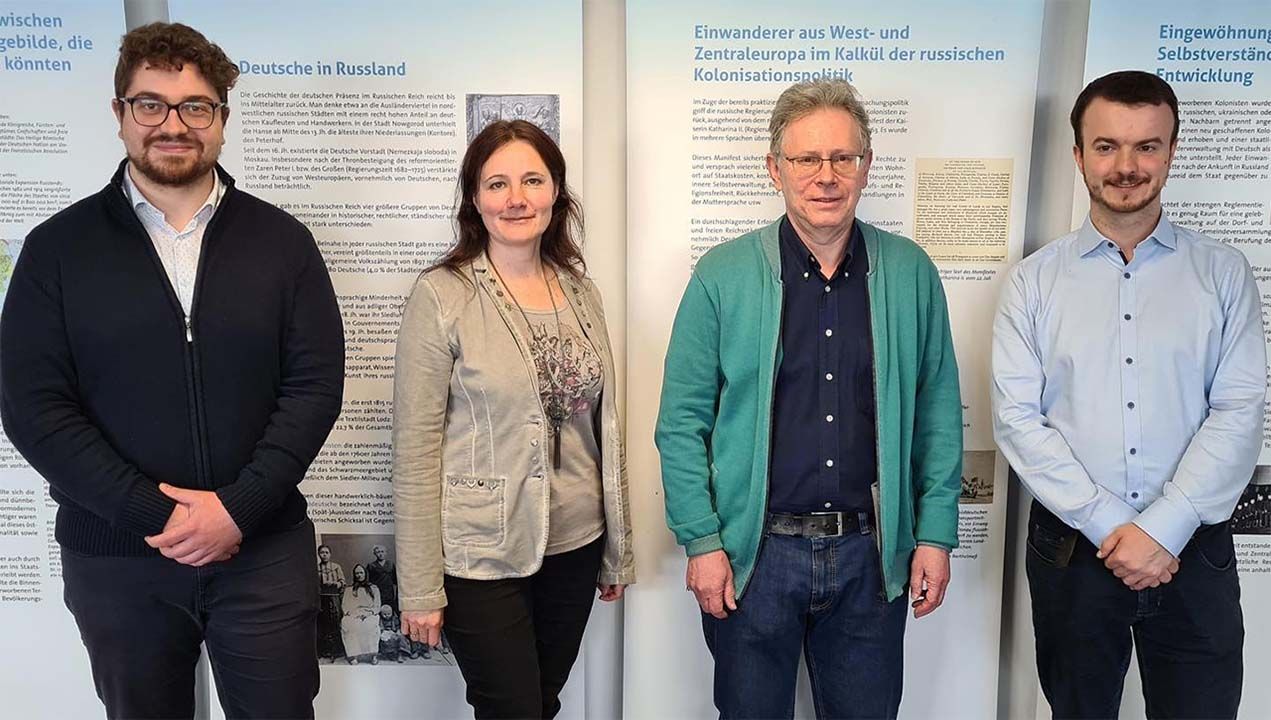 Arbeitsbesuch beim BKDR: Maximilian Münzel, Dr. Olga Litzenbenger, Dr. Viktor Krieger, Peter Aifeld